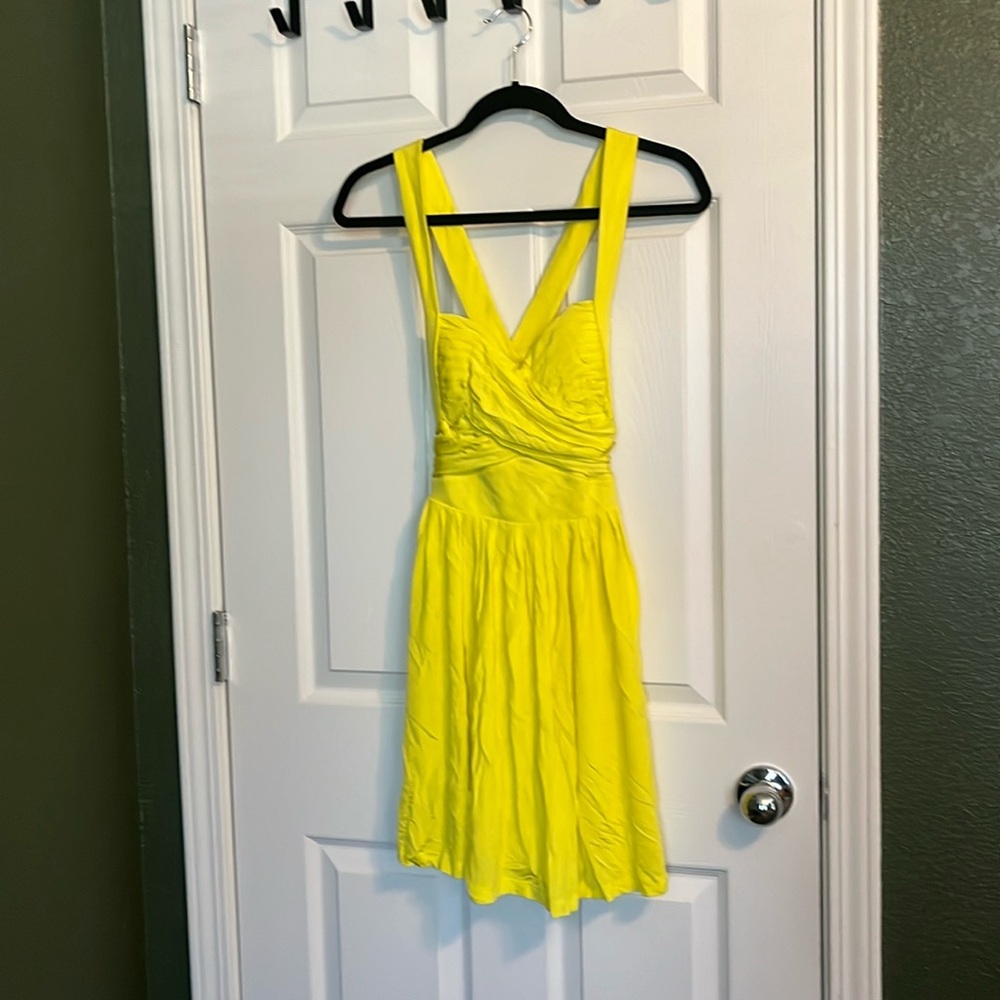 Yellow Bebe dress